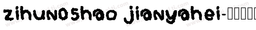 zihun05hao jianyahei字体转换